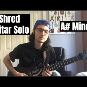 Metal Guitar Solo in A# Minor - YouTube