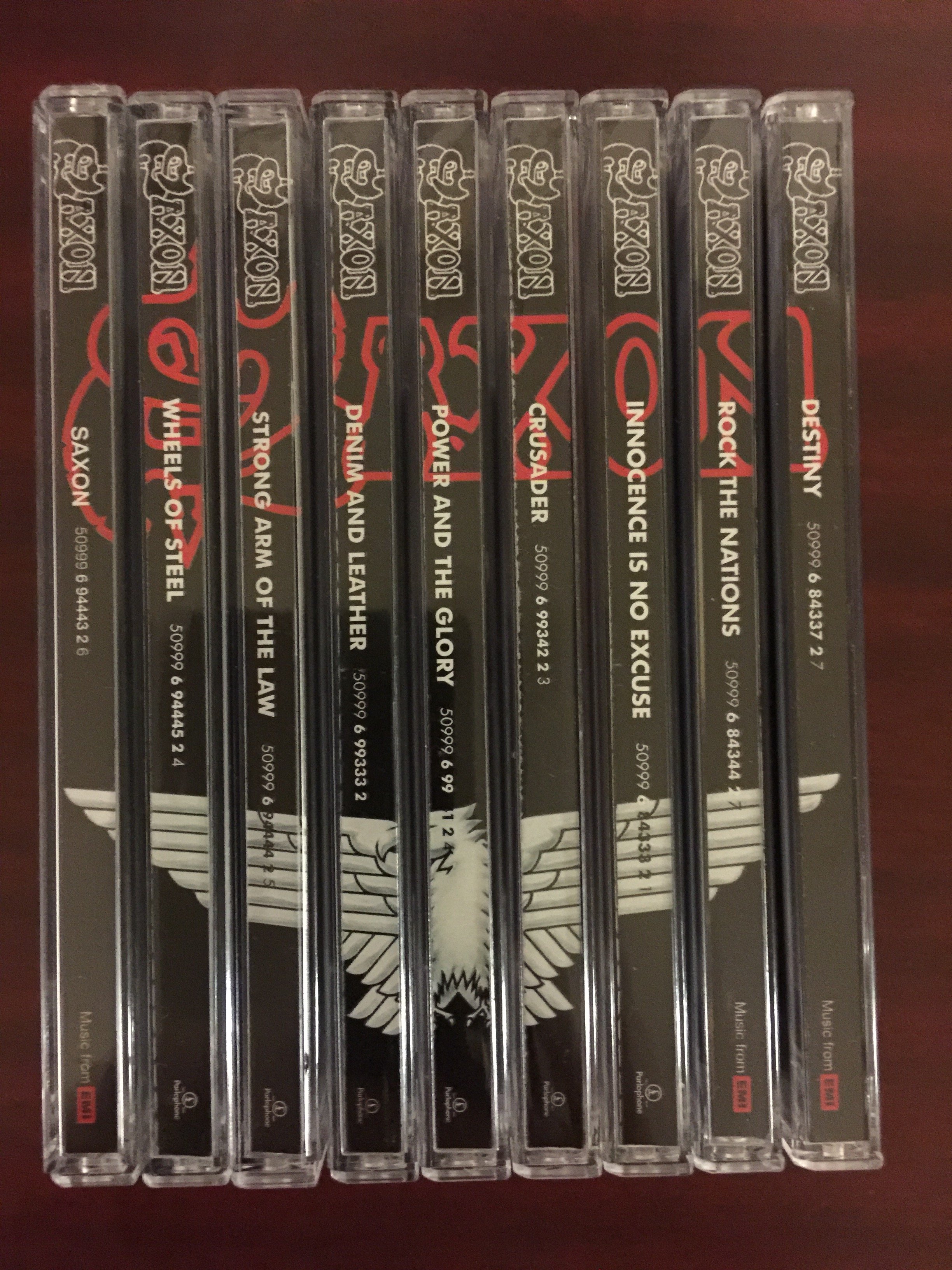 Saxon Reissues - spine art | Ultimate Metal Forum - Heavy Metal